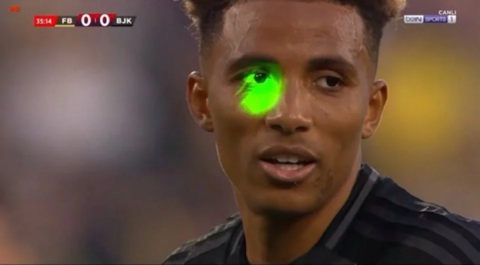 Gedson'un gözüne lazer tutan taraftara ceza