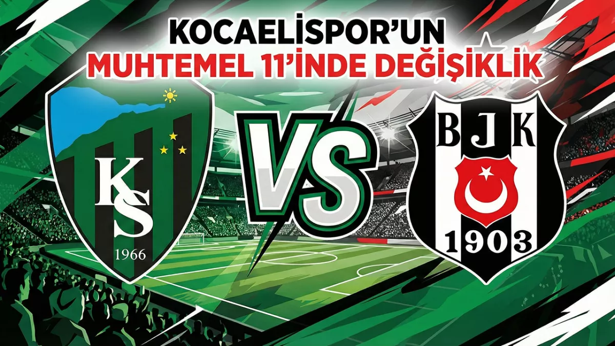 Kocaelispor'un Beşiktaş karşısındaki muhtemel 11'inde değişiklik