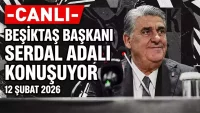 Beşiktaş'ta toplu imza töreni, Başkan Adalı konuşuyor (12 Şubat 2026)